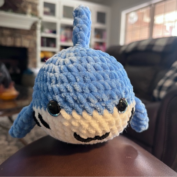 Crochet Shark Plush handmade by Petunias Patch (Me) - Picture 10 of 12